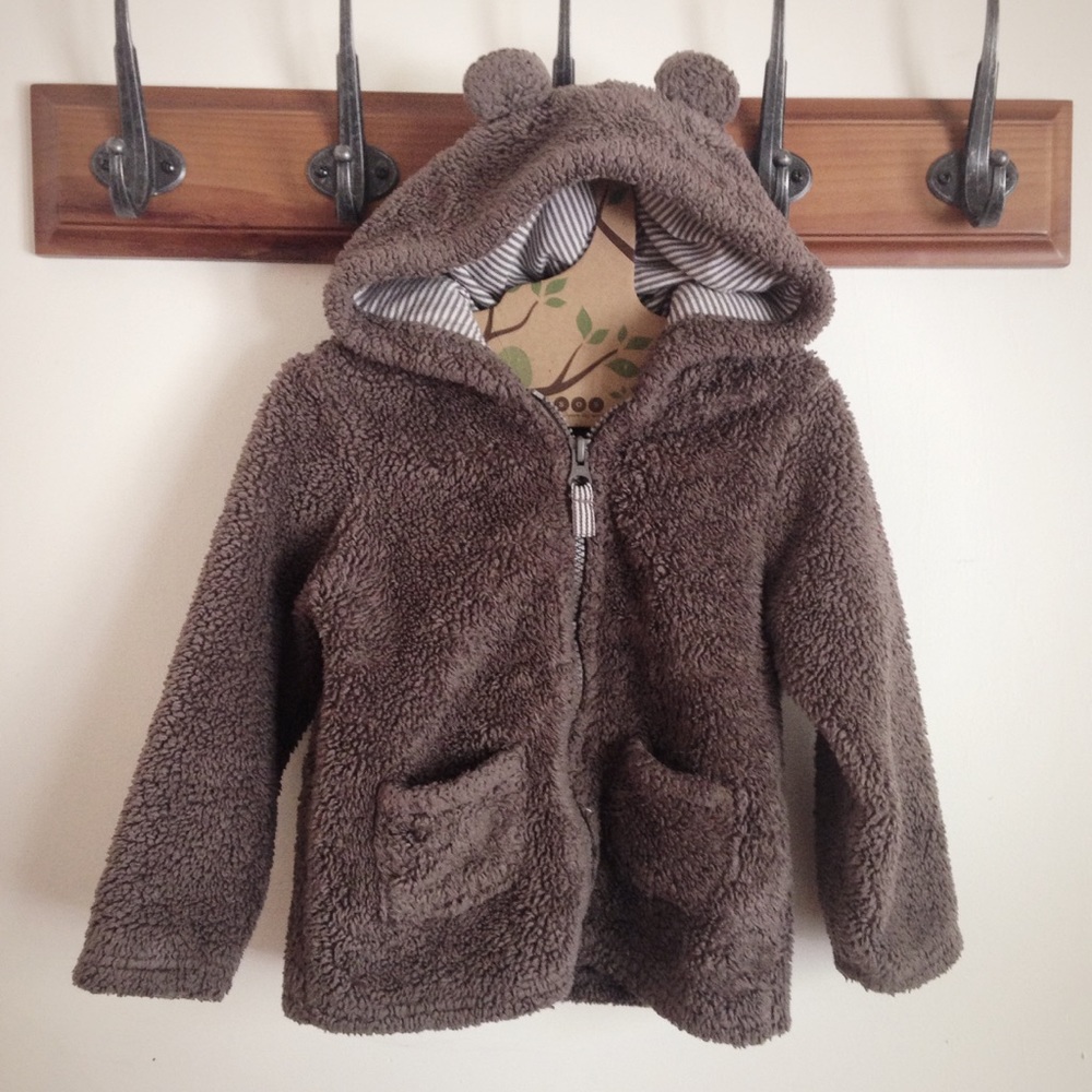 24m Gray hoodie with ears